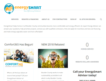 Tablet Screenshot of energysmartyes.com